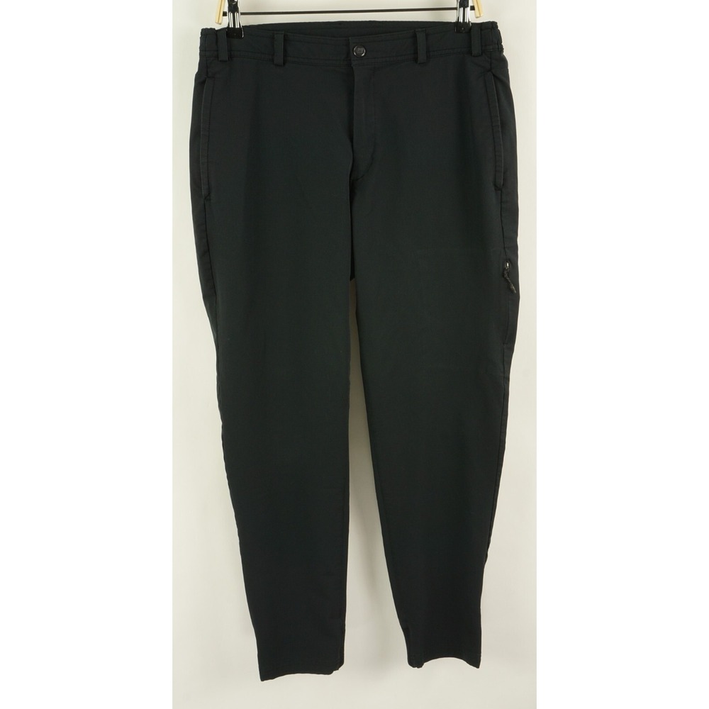 Mack Weldon Performance Commuter Pants Mens Medium x 28 Black Zip Pocket Tapered